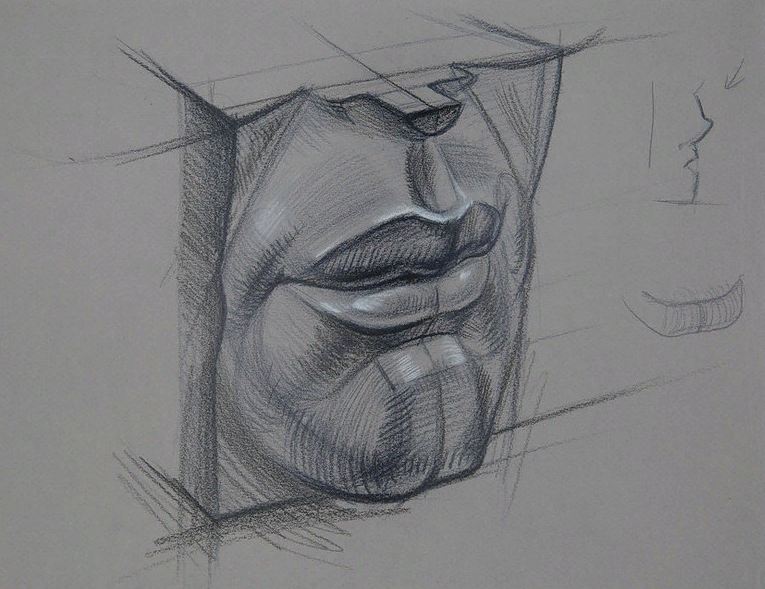 Губы Давида. Конструктивный скетч - Остапенко (201_0.jpg